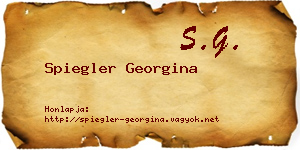 Spiegler Georgina névjegykártya
